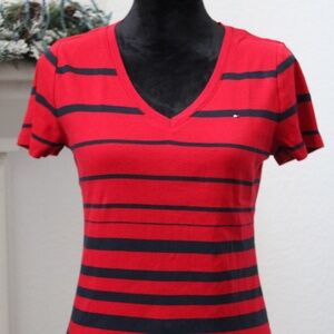 Tommy Hilfiger Multicolor Striped Shirt Casual Medium Size Condition: Good